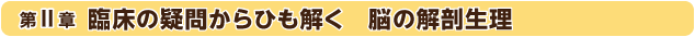 第2章：臨床の疑問からひも解く　脳の解剖生理